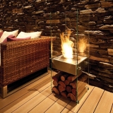 Биокамин Ecosmart Fire Ghost Stainless steel/Toughened Glass